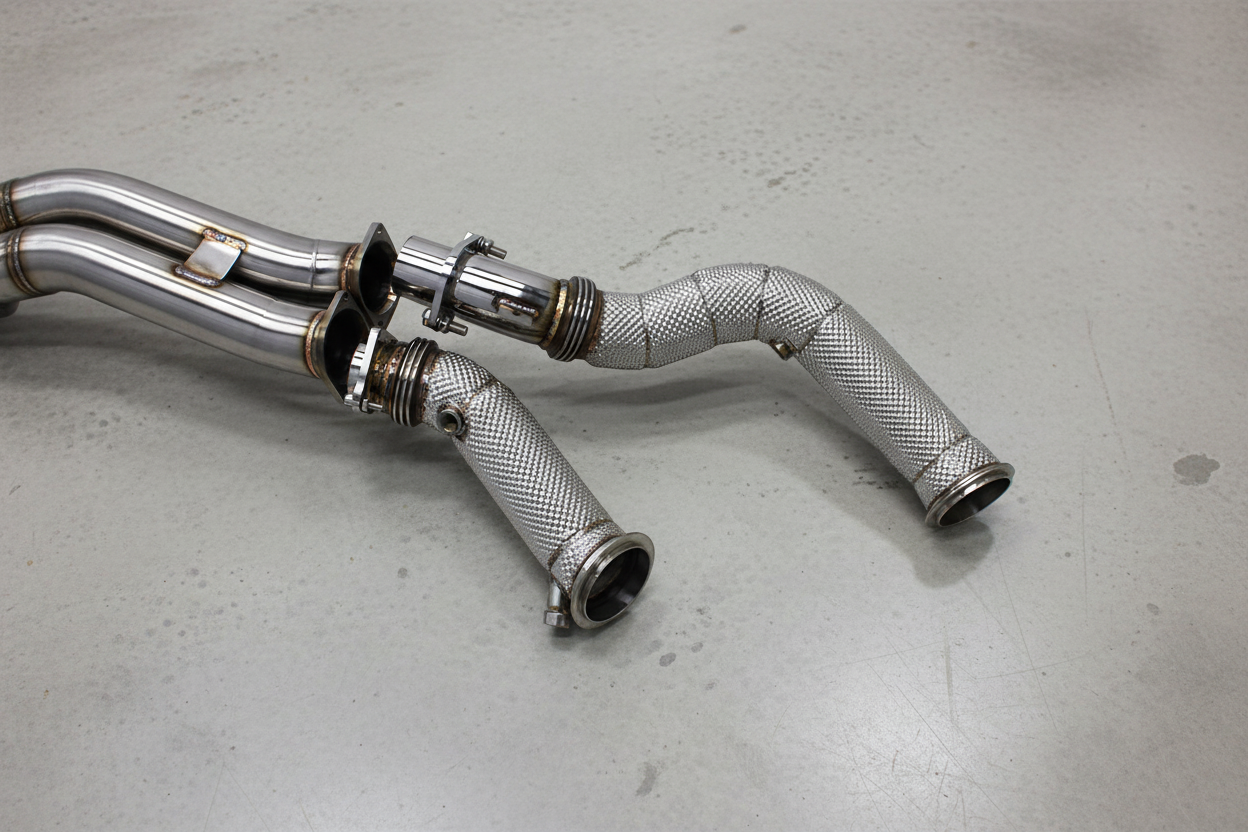BMW M3/M4 F80/F82 Stainless Steel Valved Full Exhaust System W/ Carbon Fibre Exhaust Tips