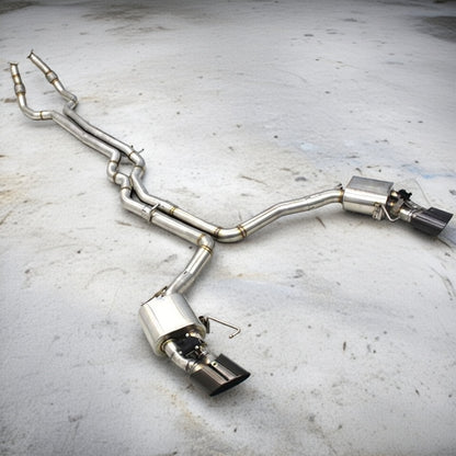 AUDI RS7 C8 STAINLES STEEL VALVED CATBACK EXHAUST SYSTEM