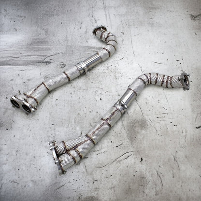 Porsche 718 GTS Headers+Y Pipe