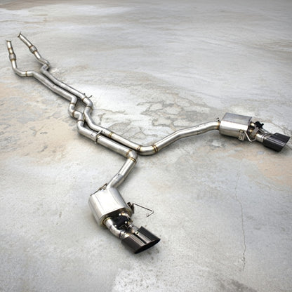 AUDI RS7 C8 STAINLES STEEL VALVED CATBACK EXHAUST SYSTEM
