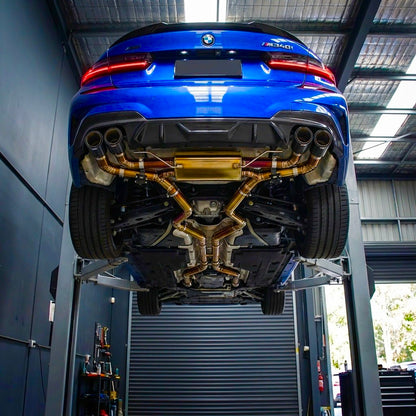 BMW M340i Gold Titanium Valved Exhaust System
