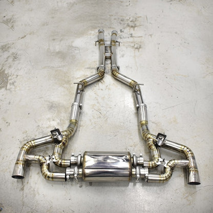 Mercedes-Benz AMG GT/GTS C190 Silver Titanium Valved Exhaust System