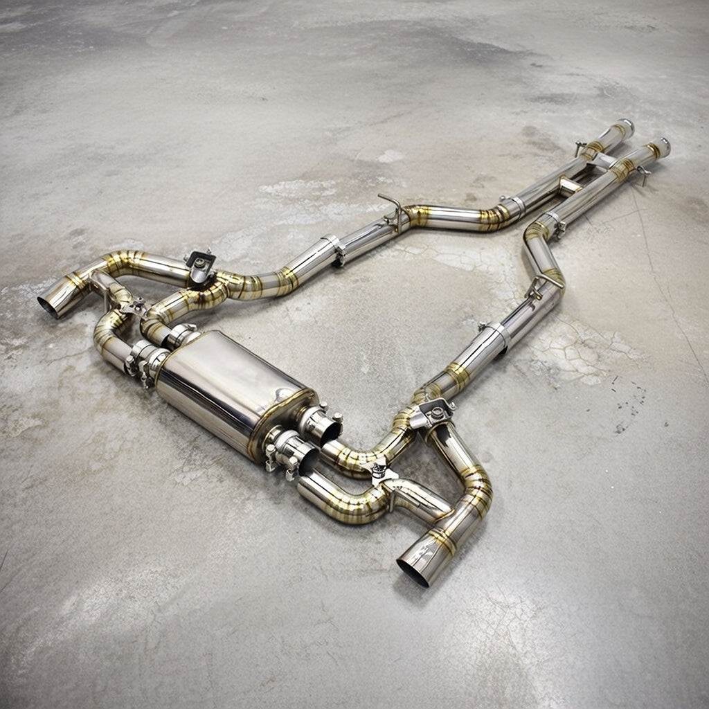 Mercedes-Benz AMG GT/GTS C190 Silver Titanium Valved Exhaust System