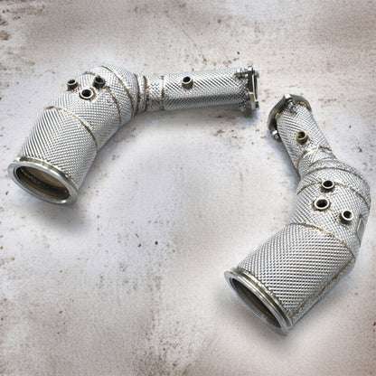 Audi RS6 C8 High Flow Catted Downpipes
