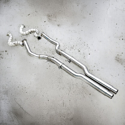 Audi S8 D4 Catless Downpipe+Y Pipe
