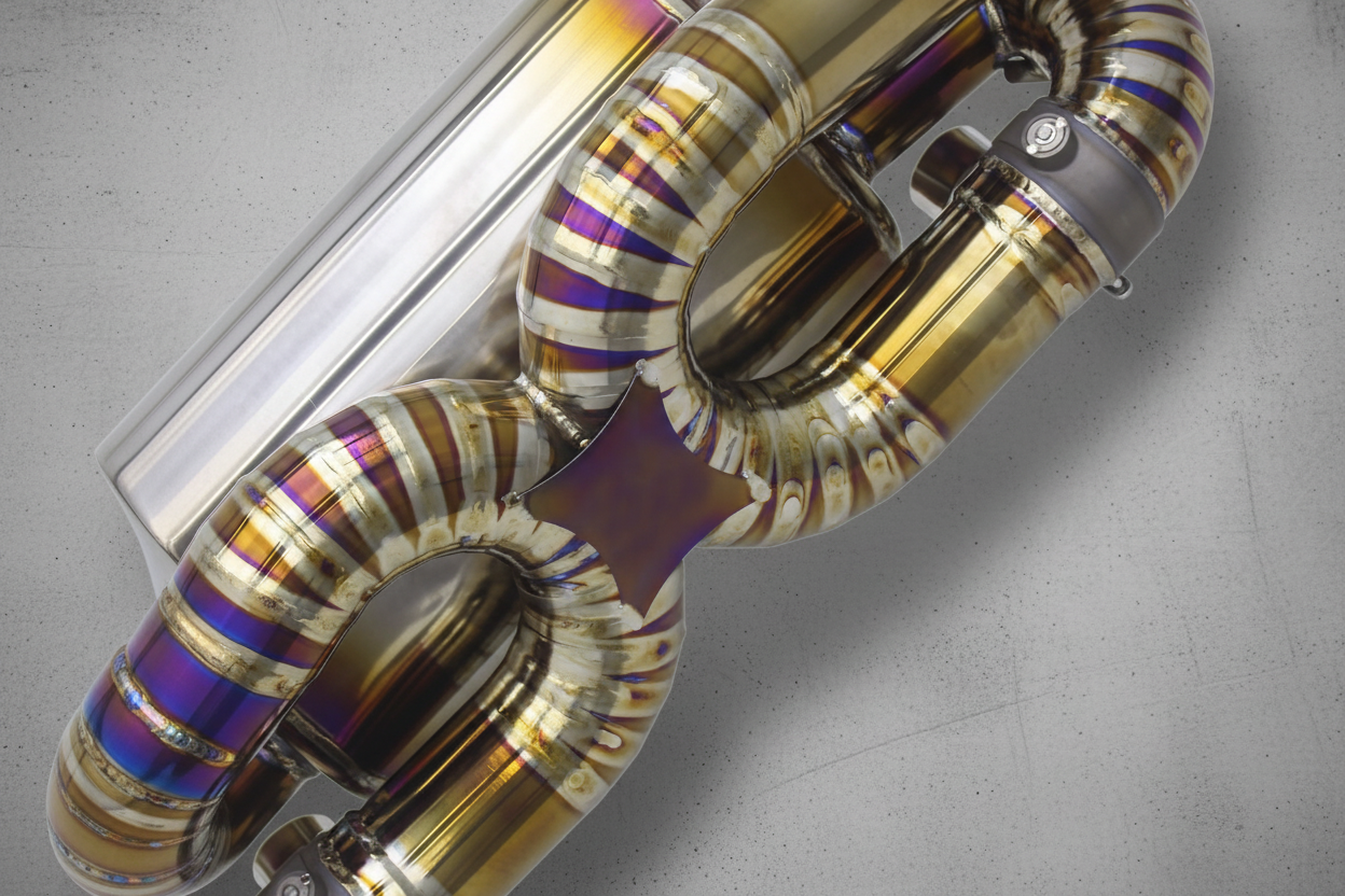 Audi R8 Type 4S Gold/Purple Titanium Valved Catback Exhaust System