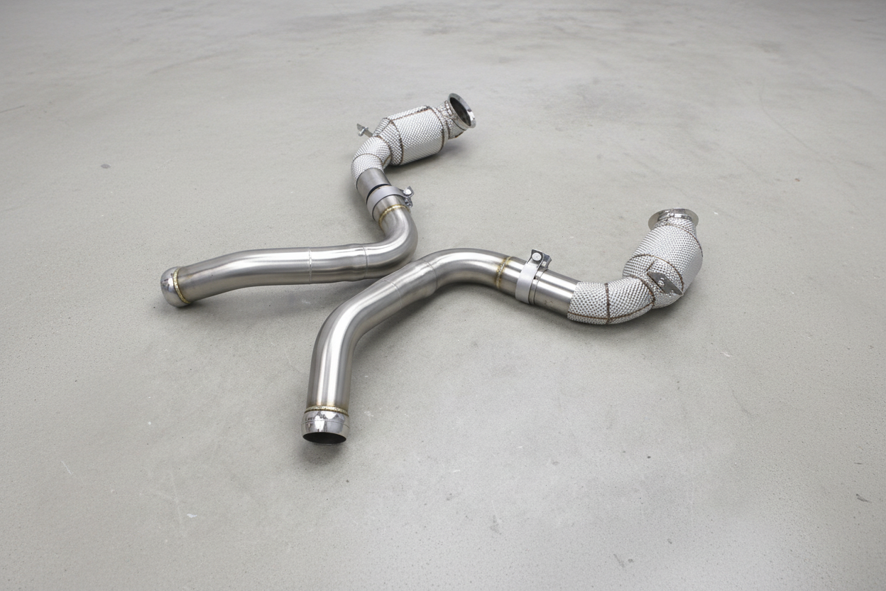 Mercedes E63S AMG W213 Catted Downpipe