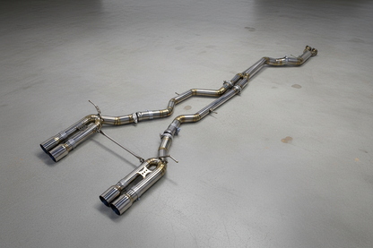 BMW M3/M4 F80/F82 Silver Racing Titanium Catback Exhaust System