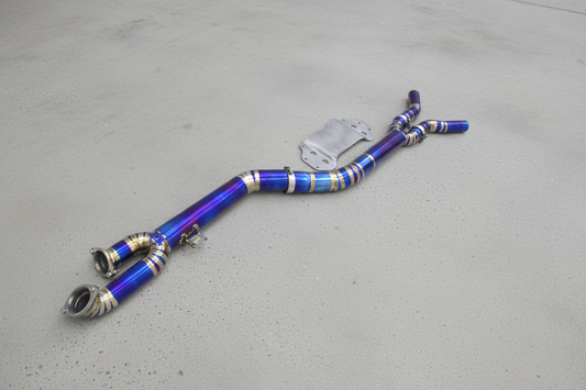 BMW M3/M4 G8X Titanium Midpipe with Extended Brace