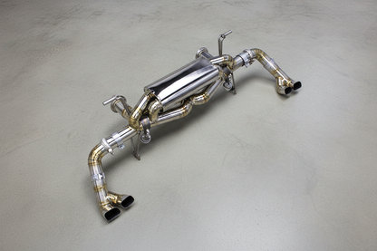 Audi R8 Type 4S Silver Titanium Valved Catback Exhaust System
