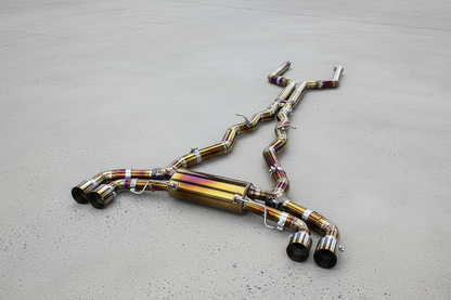 BMW M8 F91,F92,F93 and LCI Gold Titanium Valved Catback Exhaust System