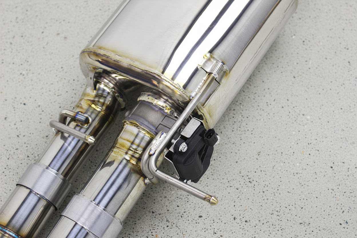 BMW M5 E60 Silver Titanium Valved Catback Exhaust System