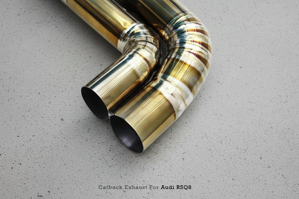 Audi RSQ8 F1 Gold Titanium Valved Catback Exhaust System