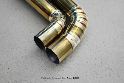 Audi RSQ8 F1 Gold Titanium Valved Catback Exhaust System