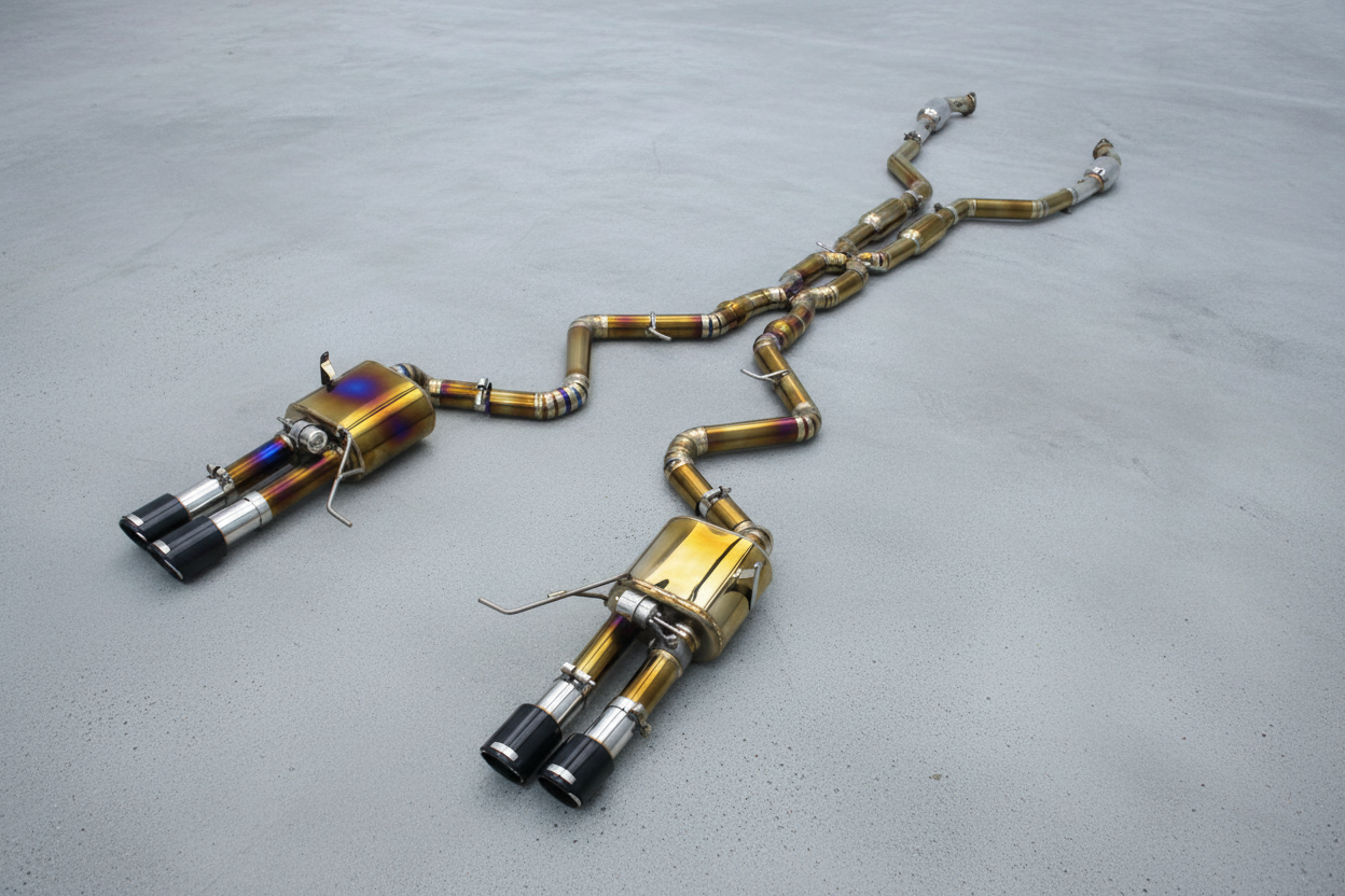 BMW M3 E90/E92/E93 Gold Titanium Valved Catback Exhaust System