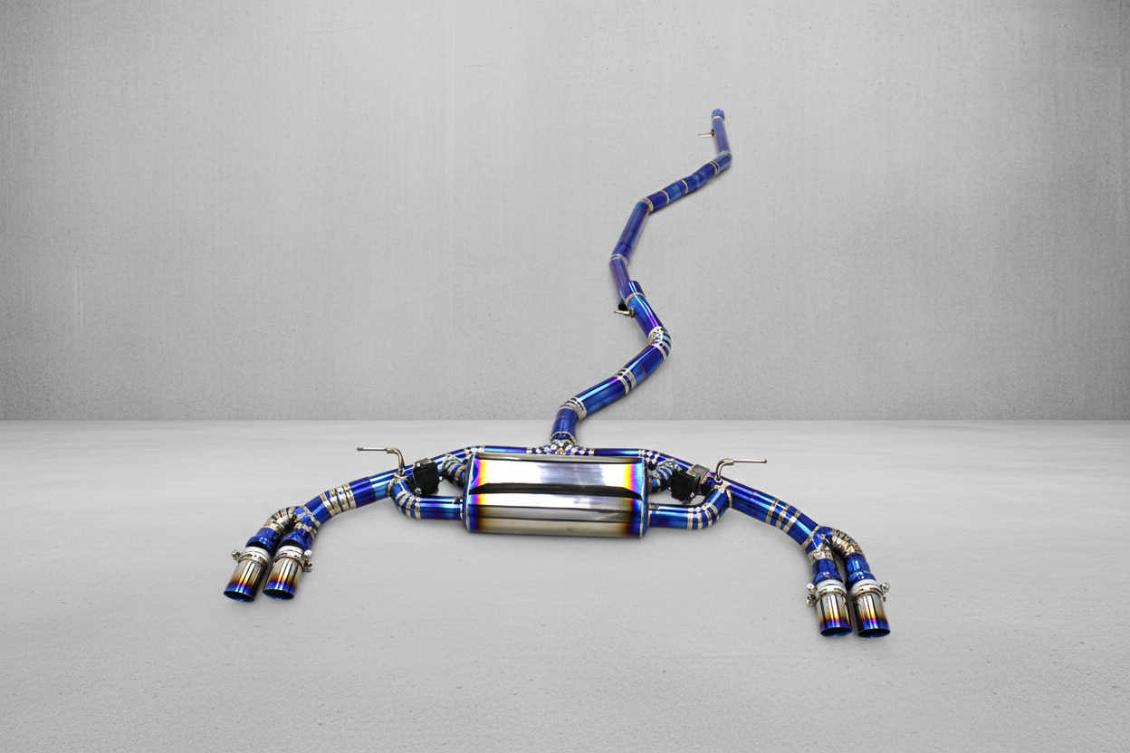 BMW X5M F95/F96 Stainless Steel Valved Catback Exhaust System Gloss Carbon Tips