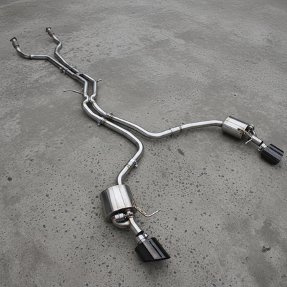 Audi A6/A7 3.0L C7/C8 Stainless Steel Valved Catback Exhaust System With RS Exhaust Tips