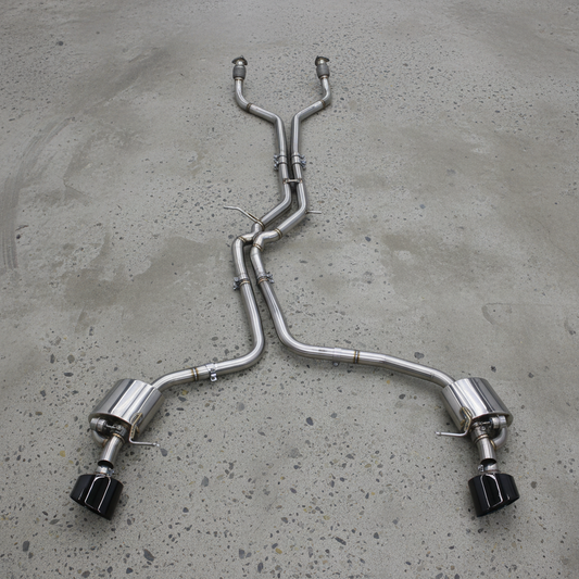 Audi A6/A7 3.0L C7/C8 Stainless Steel Valved Catback Exhaust System With RS Exhaust Tips