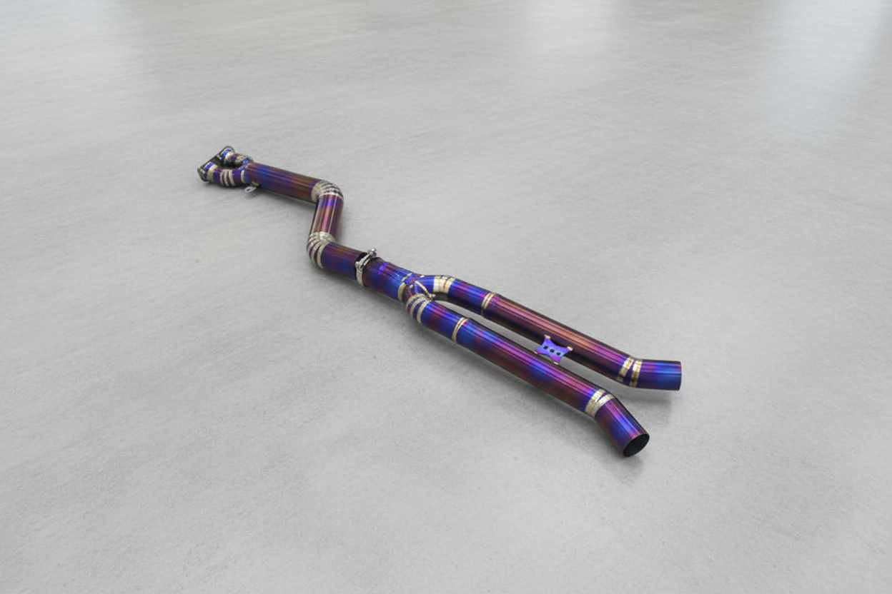 BMW X3M G01/G01 LCI Titanium Mid Pipes