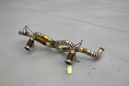 Audi R8 Type 4S Gold Racing Titanium Catback Exhaust System