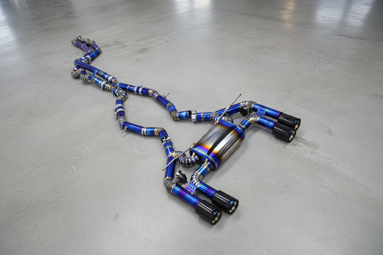 BMW M2 Competition F87/F87 LCI Titanium Catback Exhaust System With M Performance Exhaust Tips