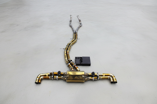 Audi RSQ8 F1 Gold Titanium Valved Catback Exhaust System