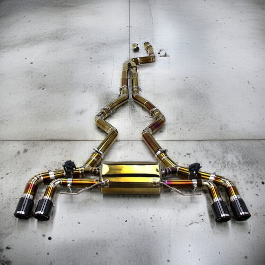 BMW M340i Gold Titanium Valved Exhaust System