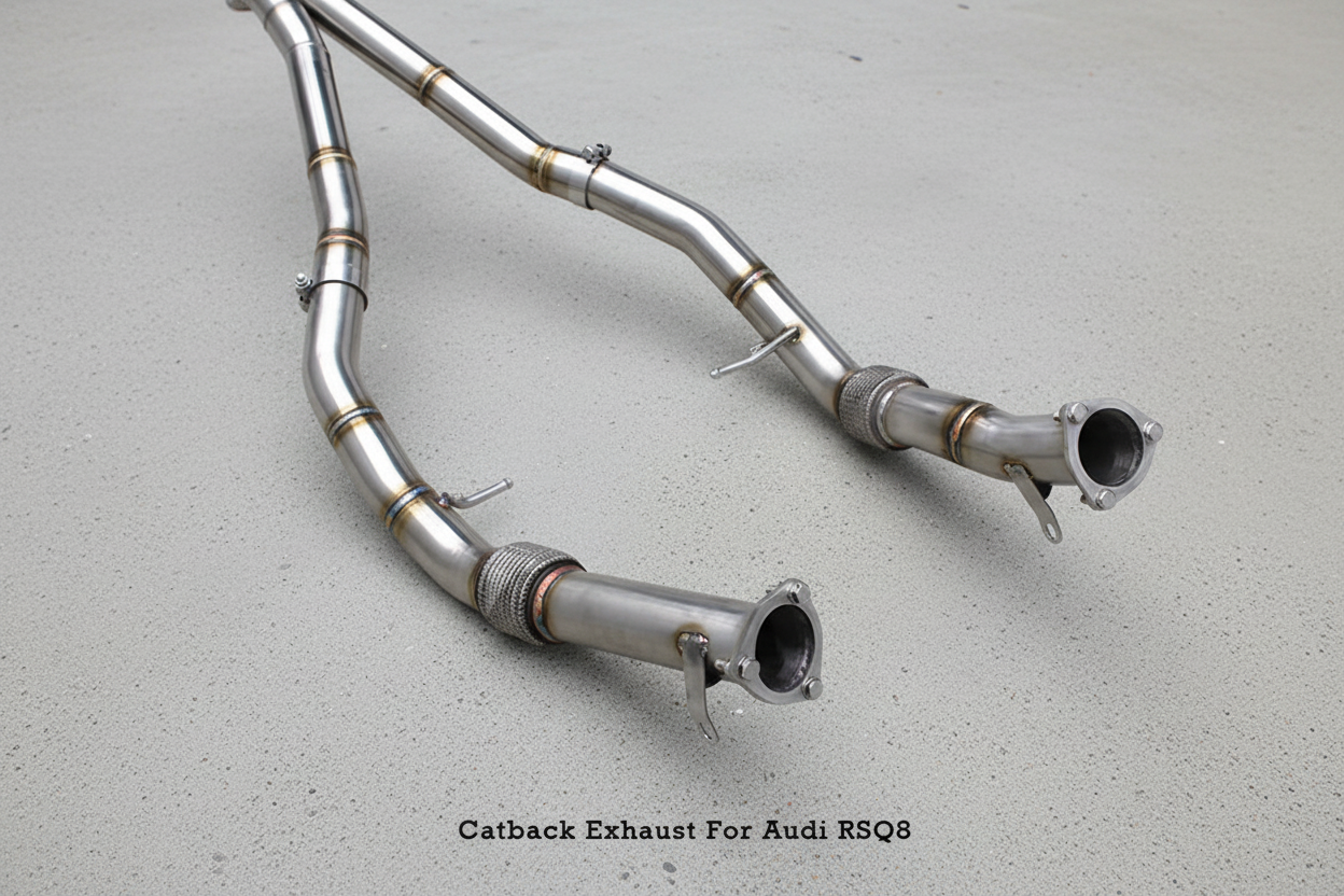 Audi RSQ8 F1 Gold Titanium Valved Catback Exhaust System