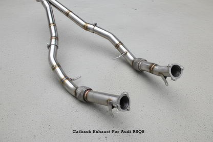 Audi RSQ8 F1 Gold Titanium Valved Catback Exhaust System