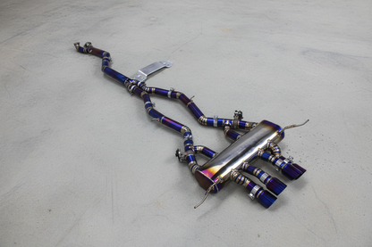 BMW M3/M4 G8X M Performance Titanium Valved Catback Exhaust System with Purple Titanium Exhaust Tips