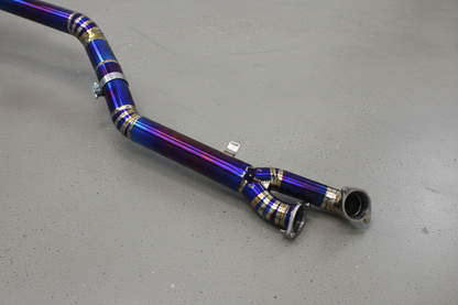 BMW M3/M4 G8X M Performance Titanium Valved Catback Exhaust System with Purple Titanium Exhaust Tips