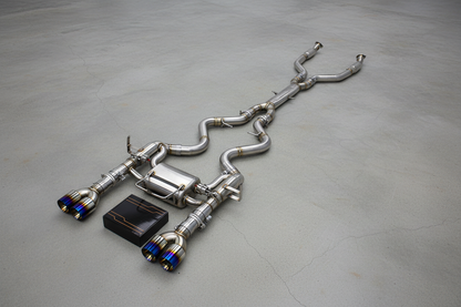 BMW M3 E90/E92/E93 Stainless Steel Valved Catback Exhaust System With Burnt Exhaust Tips