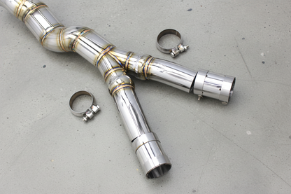 BMW M2 G87/G87 LCI Titanium Silver Single Midpipe