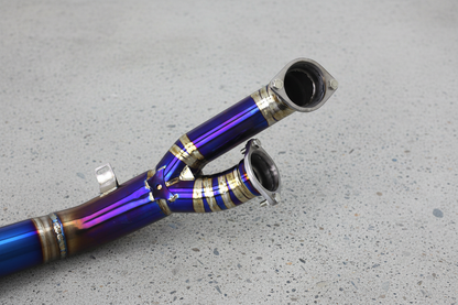BMW M3/M4 G8X M Performance Titanium Valved Catback Exhaust System with Purple Titanium Exhaust Tips