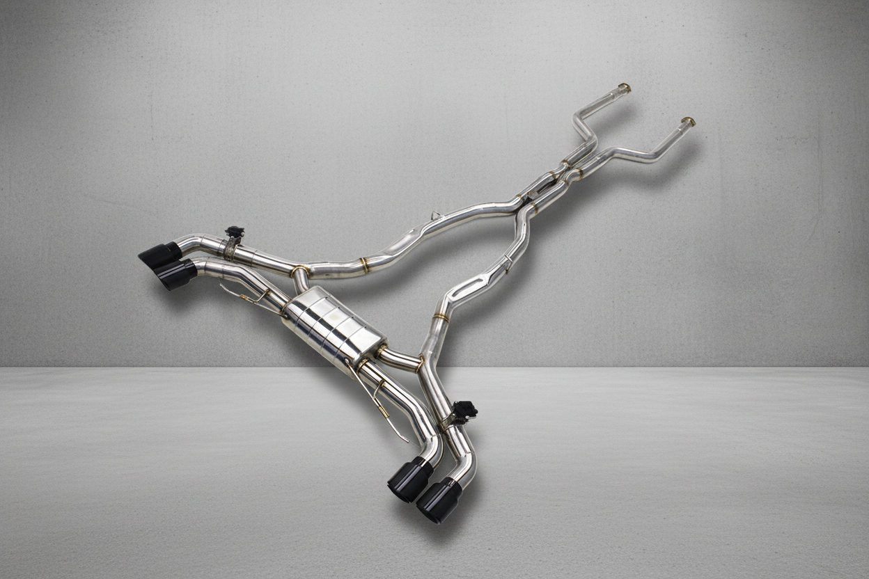 BMW X5M F95/F96 Stainless Steel Valved Catback Exhaust System Gloss Carbon Tips