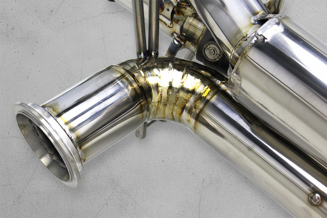Audi R8 Type 4S Silver Titanium Valved Catback Exhaust System