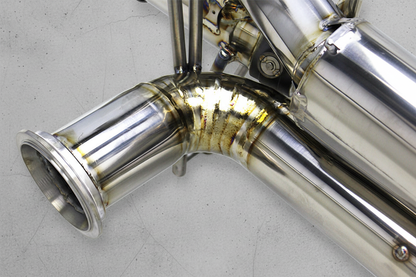 Audi R8 Type 4S Silver Titanium Valved Catback Exhaust System
