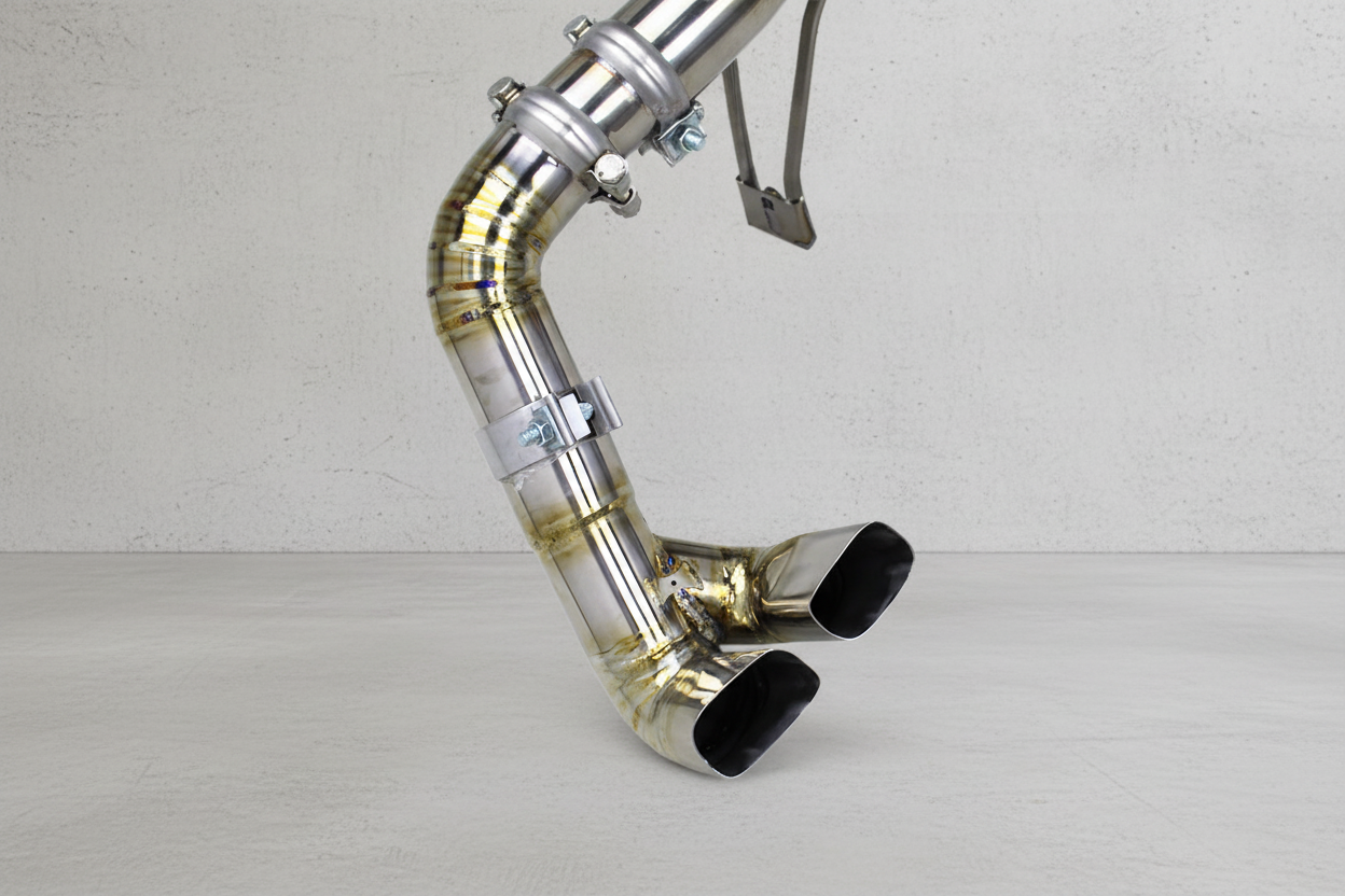Audi R8 Type 4S Silver Titanium Valved Catback Exhaust System