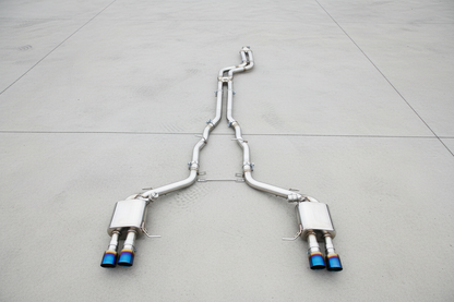 BMW 640i F06/F12/F13 Stainless Steel Valved Catback Exhaust System With Burnt Exhaust Tips