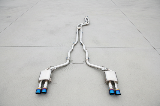 BMW 640i F06/F12/F13 Stainless Steel Valved Catback Exhaust System With Burnt Exhaust Tips