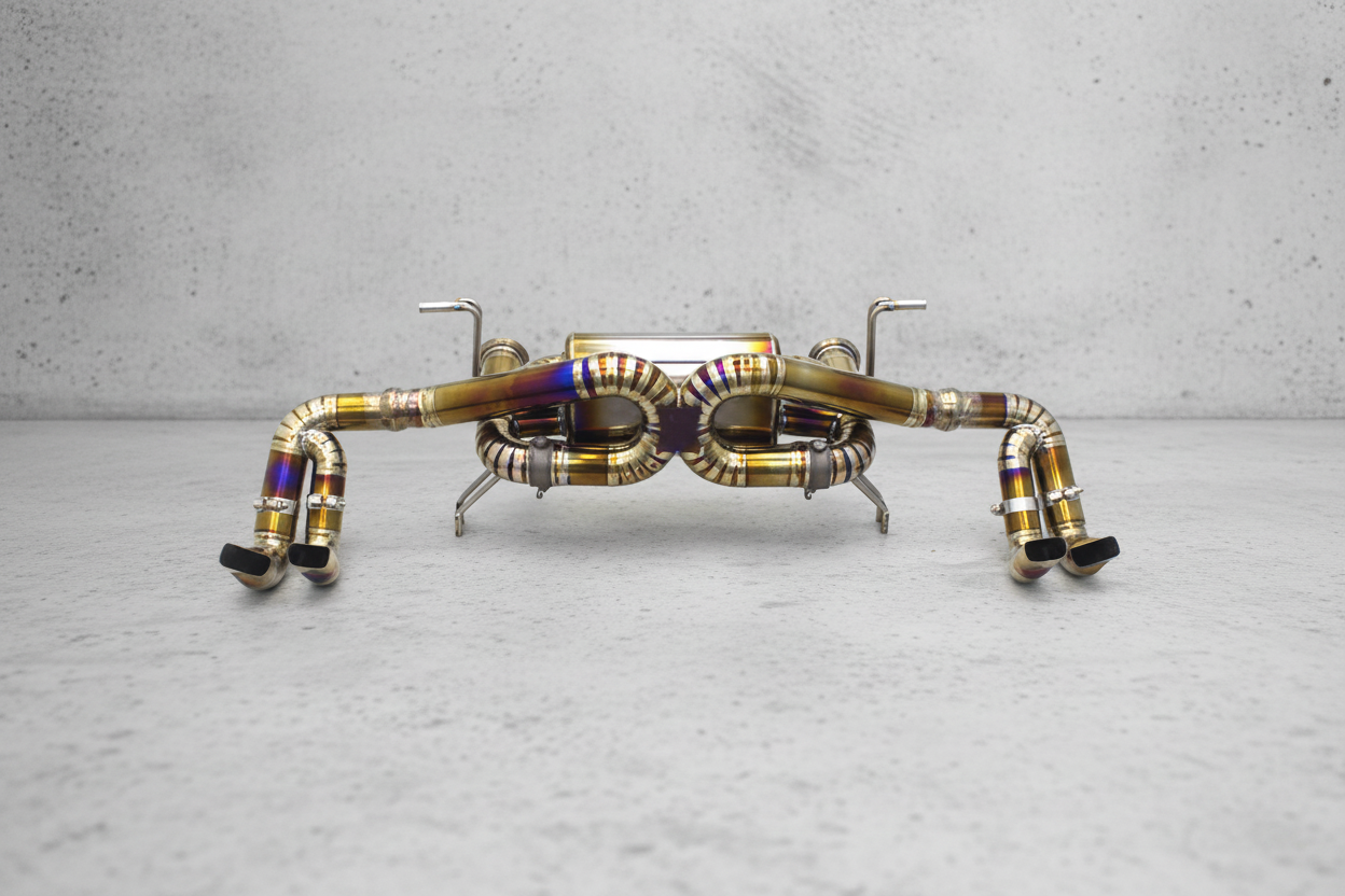 Audi R8 Type 4S Gold/Purple Titanium Valved Catback Exhaust System