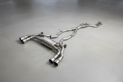 BMW X3M G01/G01 LCI Stainless Steel Valved Catback Exhaust System Chrome Tips