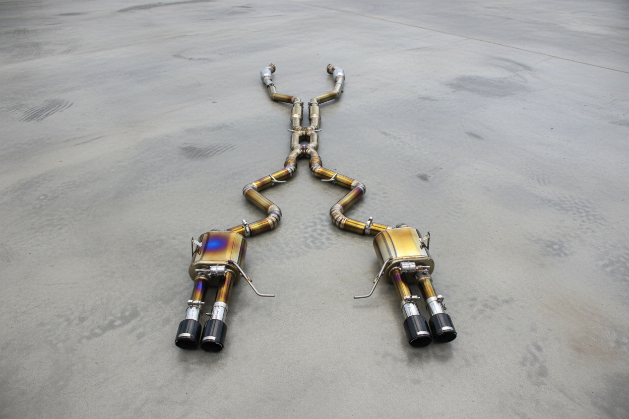 BMW M3 E90/E92/E93 Gold Titanium Valved Catback Exhaust System