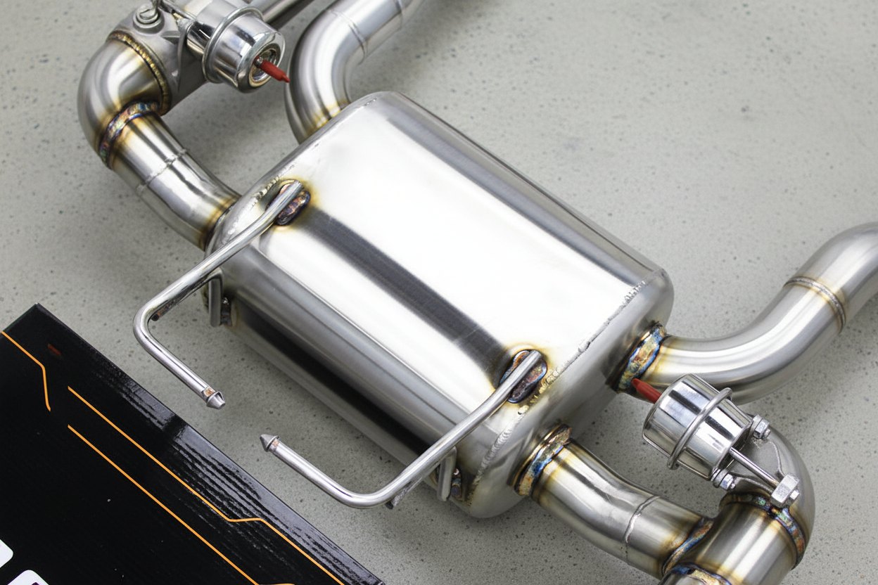 BMW M3 E90/E92/E93 Stainless Steel Valved Catback Exhaust System With Burnt Exhaust Tips