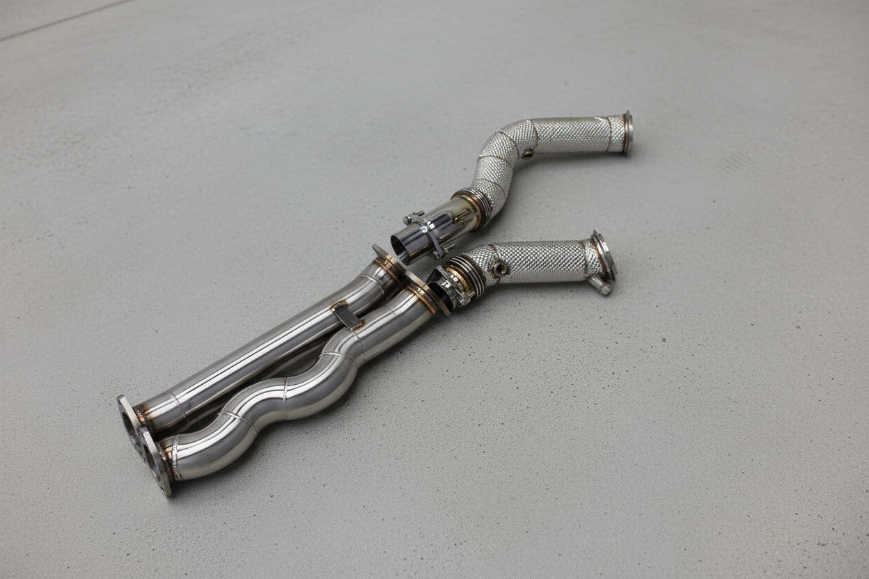 BMW M3/M4 F80/F82 Stainless Steel Valved Full Exhaust System W/ Carbon Fibre Exhaust Tips