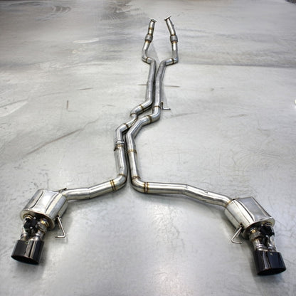 AUDI RS7 C8 STAINLES STEEL VALVED CATBACK EXHAUST SYSTEM