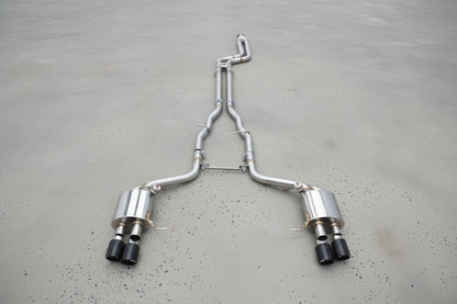 BMW 640i F06/F12/F13 Stainless Steel Valved Catback Exhaust System With Carbon Exhaust Tips
