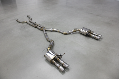 BMW M5 E60 Silver Titanium Valved Catback Exhaust System