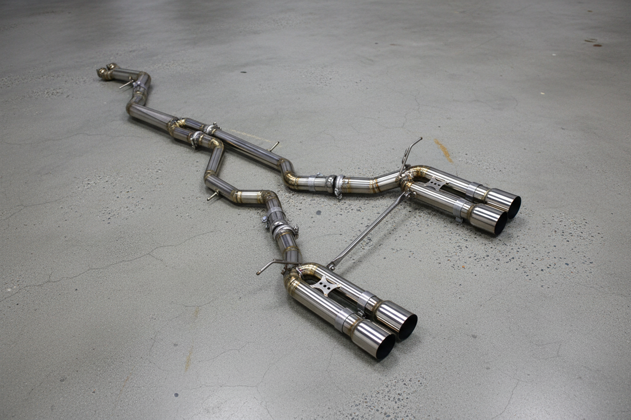 BMW M3/M4 F80/F82 Silver Racing Titanium Catback Exhaust System
