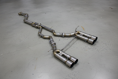 BMW M3/M4 F80/F82 Silver Racing Titanium Catback Exhaust System